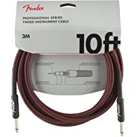 Los mejores  - Fender 099-0820-061 Cable de instrumentos de la serie profesional - 10 - STR-STR - Tweed rojo